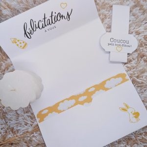 Carte porte-sous naissance