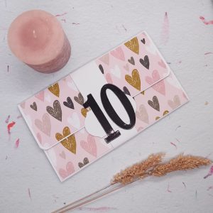 Carte porte-sous 10 ans de mariage