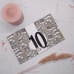 Carte porte-sous 10 ans de mariage