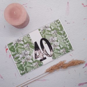 Carte porte-sous 40 ans de mariage