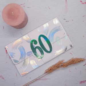 Carte porte-sous 60 ans de mariage