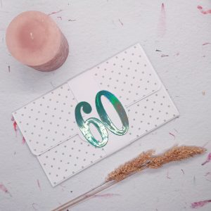 Carte porte-sous 60 ans de mariage