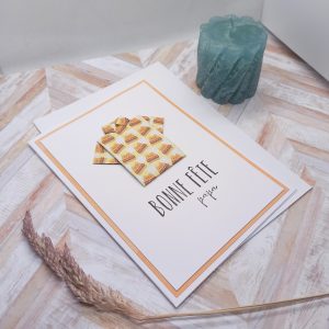 Carte origami Chemise – Fête des pères kawaii