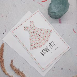 Carte origami Robe – Fête des Mères