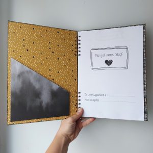 Carnet créatif personnalisé fait main en France ~ sur commande