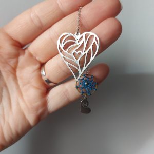 Marque-page bijou, Cœurs ~ par Lydie de Créalyd