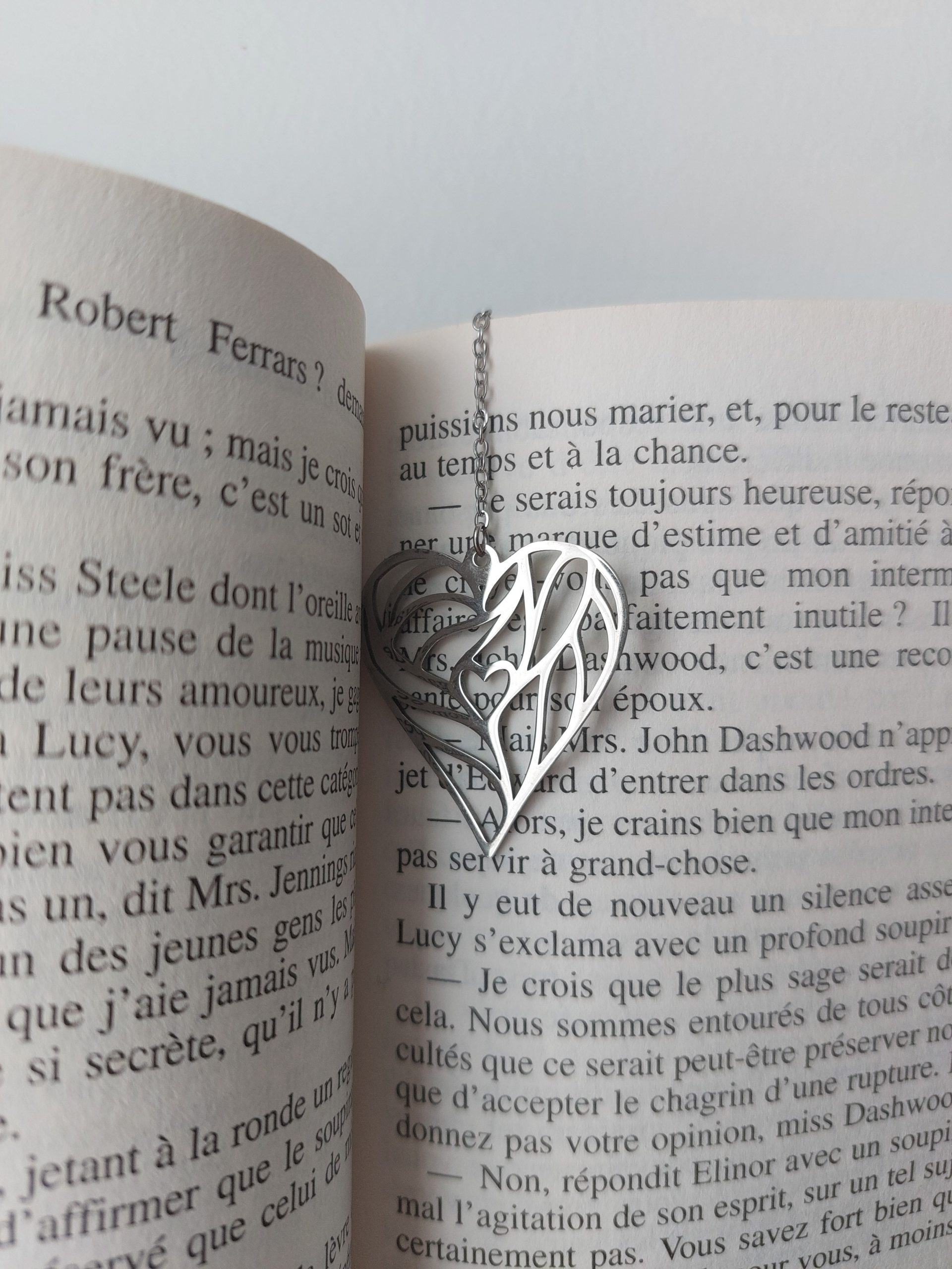 Marque-page bijou, Cœurs ~ par Lydie de Créalyd – Image 3