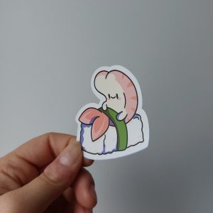 Sticker sushi crevette ~ by Élodie de Ed Artzone