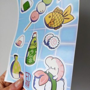 Planche de stickers japonais Tabemono (nourriture) ~ by Élodie de Ed Artzone