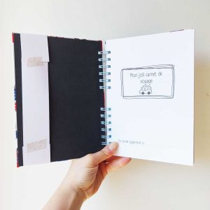 Carnet de voyage à remplir fait main ~ différents motifs