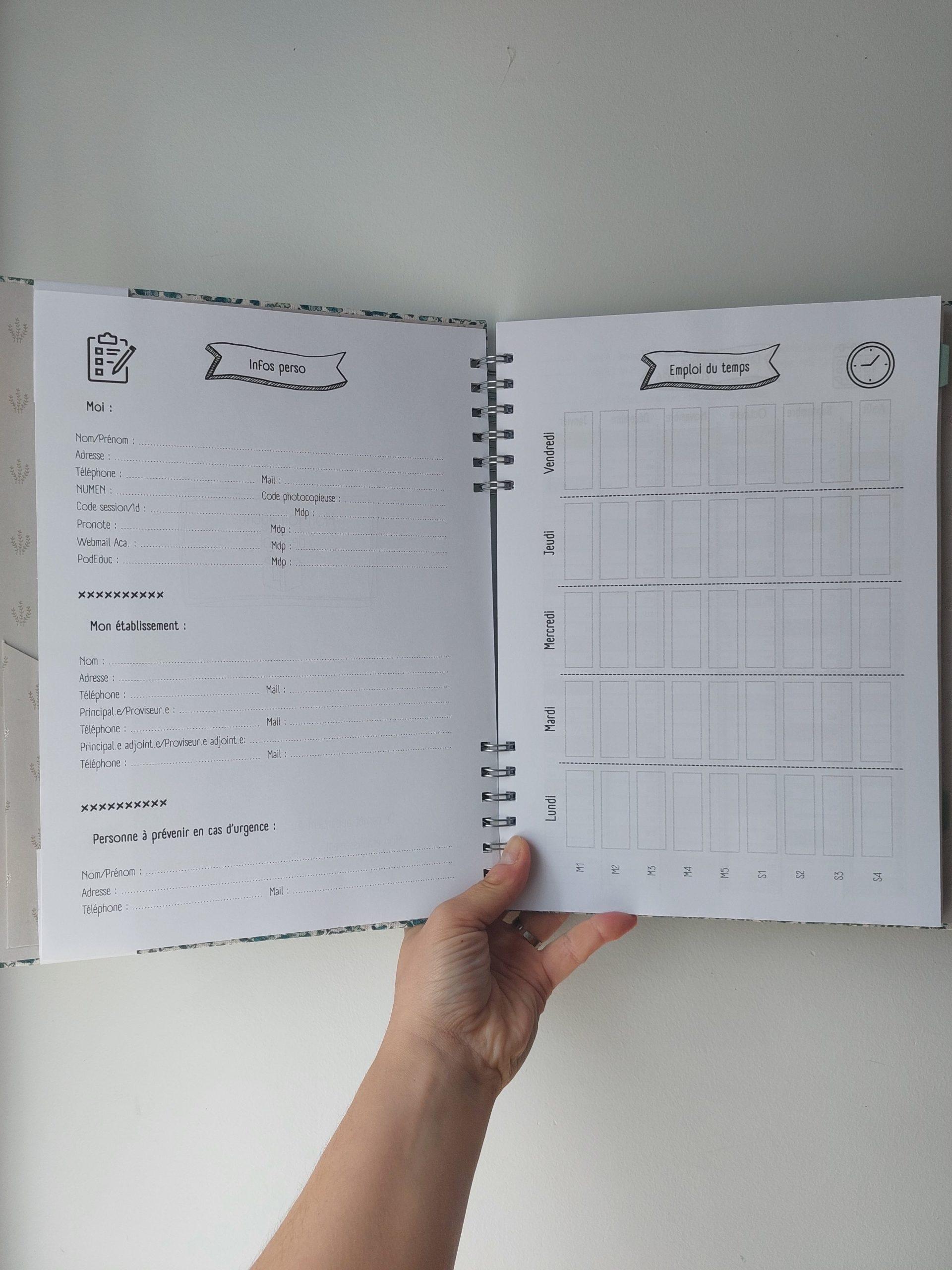 Agenda pour les Profs 2025-2026 (collège et lycée) ~ sur commande – Image 3