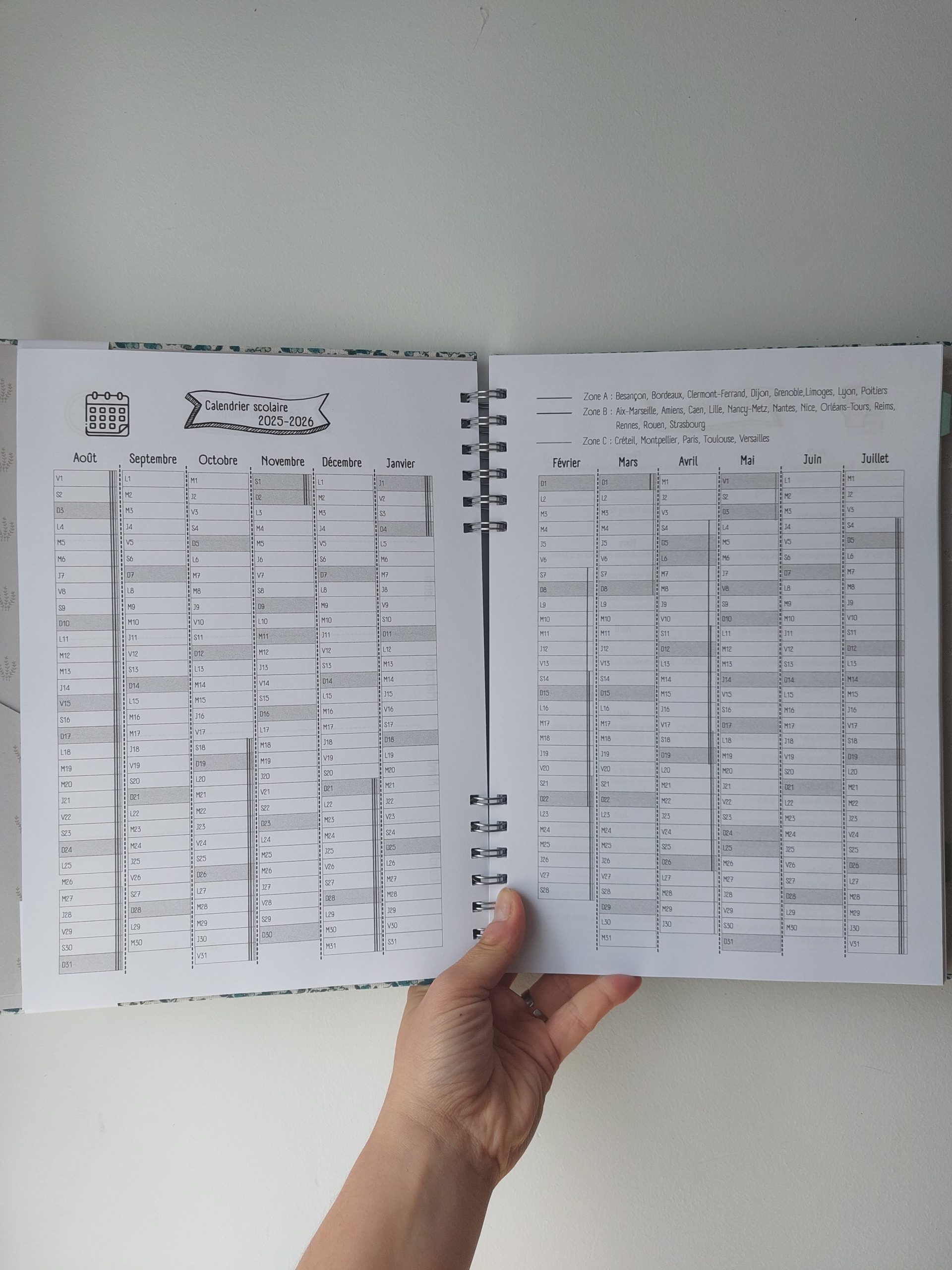 Agenda pour les Profs 2025-2026 (collège et lycée) ~ sur commande – Image 4