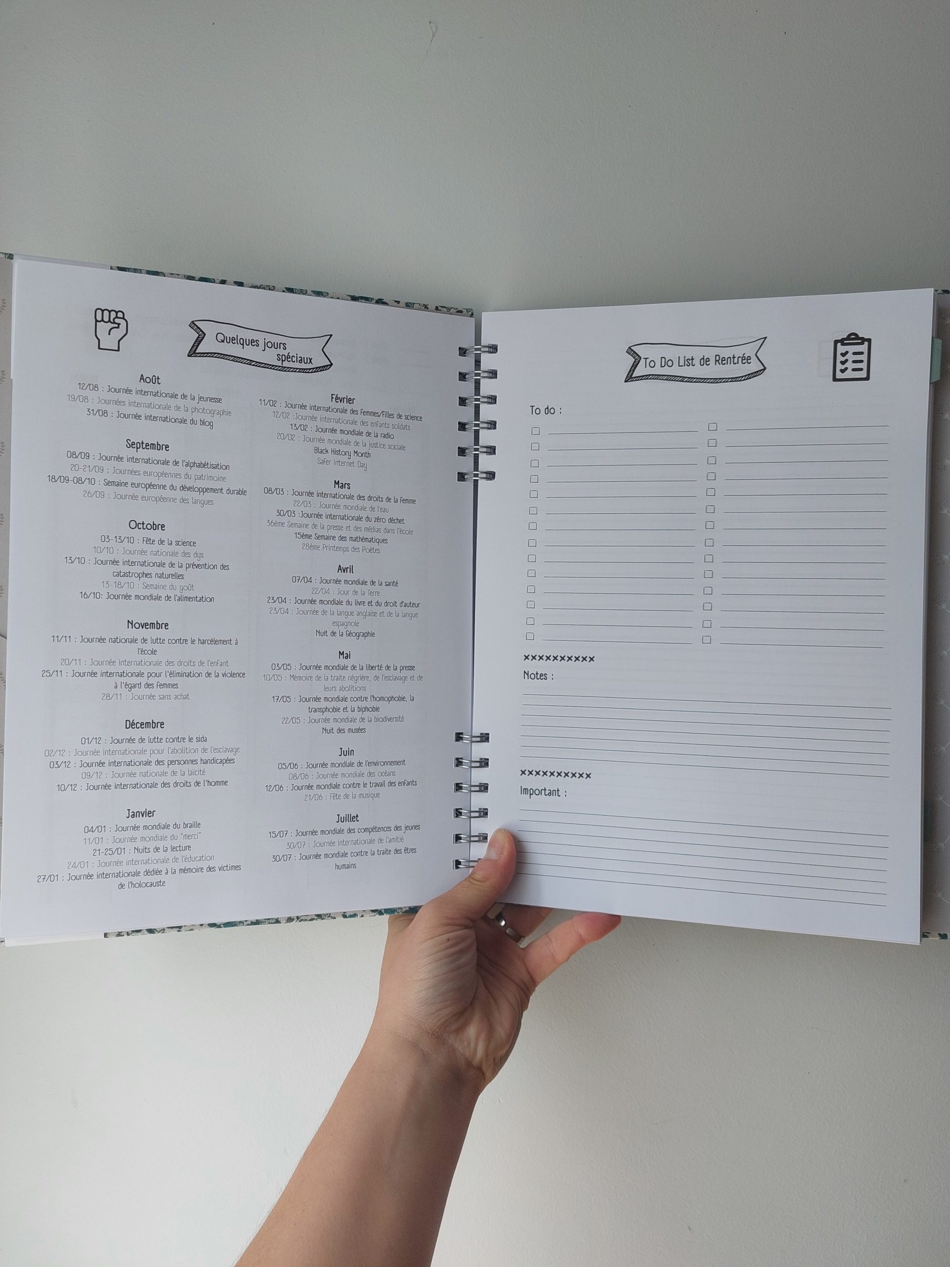 Agenda pour les Profs 2025-2026 (collège et lycée) ~ sur commande – Image 5