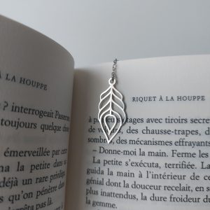 Marque-page bijou, Plume ~ par Lydie de Créalyd
