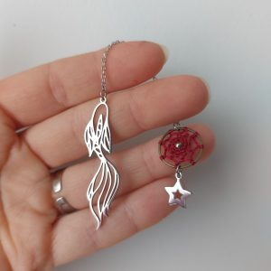 Marque-page bijou, Carpe Koi ~ par Lydie de Créalyd