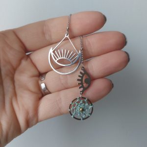 Marque-page bijou, Œil mystique ~ par Lydie de Créalyd