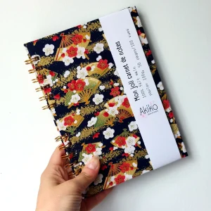 Carnet de notes blanc personnalisé fait main ~ sur commande