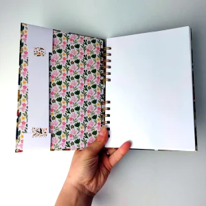 Carnet de notes blanc personnalisé fait main ~ sur commande