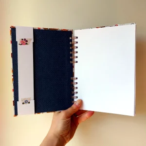 Carnet de notes blanc sans lignes pratique et élégant ~ différents motifs