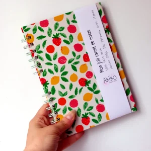 Carnet de notes ligné personnalisé fait main en Bretagne ~ sur commande