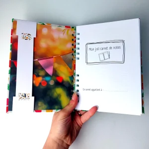 Carnet de notes ligné personnalisé fait main en Bretagne ~ sur commande