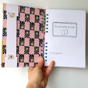 Carnet de notes ligné fait main en Bretagne ~ différents motifs