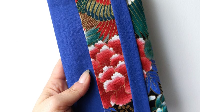 protège-livre fait main en france tissu japonais