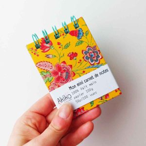 Mini carnet de notes fait main en Bretagne ~ différents motifs