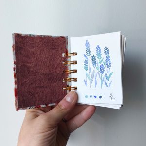 Mini carnet d’aquarelle/nuancier fait main ~ sur commande